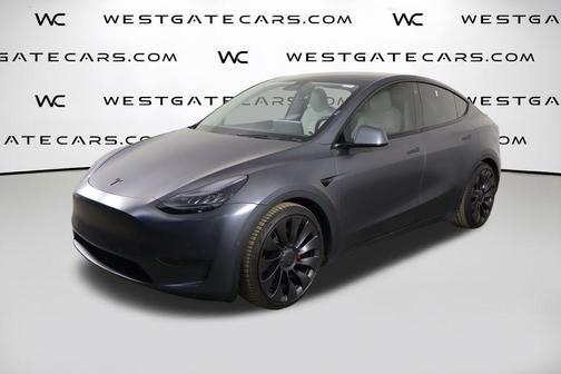 Gray 2020 Tesla Model Y Performance Dual Motor All-Wheel Drive
