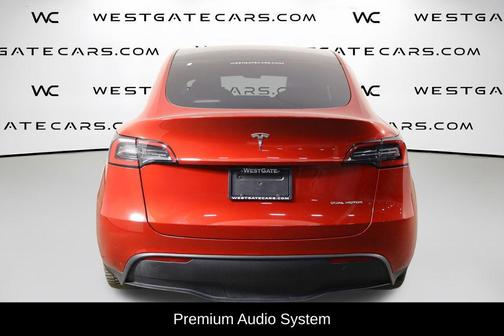 Maroon 2023 Tesla Model Y Long Range Dual Motor All-Wheel Drive