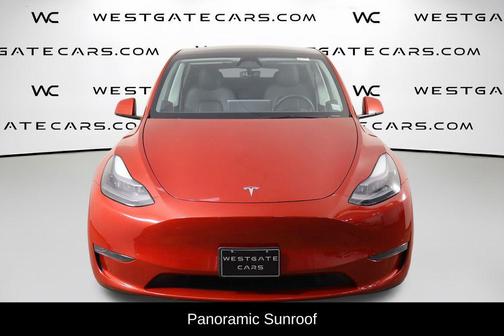 Maroon 2023 Tesla Model Y Long Range Dual Motor All-Wheel Drive