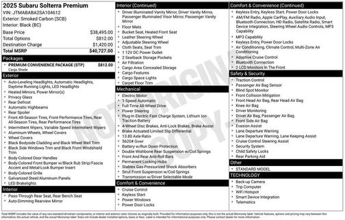 2025 Subaru Solterra Premium