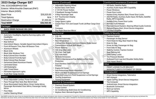 2023 Dodge Charger SXT