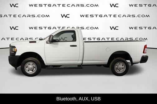 Bright White Clearcoat 2023 RAM 2500 Tradesman Regular Cab 4x4 8' Box