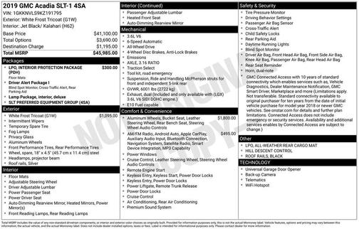 2019 GMC Acadia SLT-1