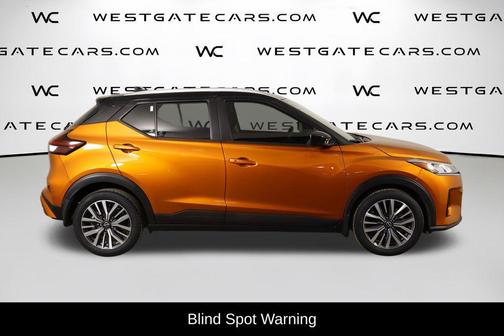 Monarch Orange Metallic/Super Black 2023 Nissan Kicks SV