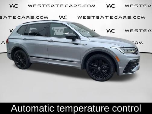 Silver Metallic 2022 Volkswagen Tiguan 2.0T SE R-Line Black