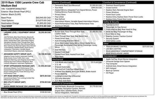 2019 RAM 1500 Laramie
