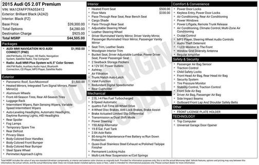 2015 Audi Q5 2.0T Premium