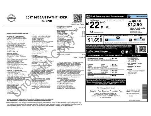 2017 Nissan Pathfinder SL
