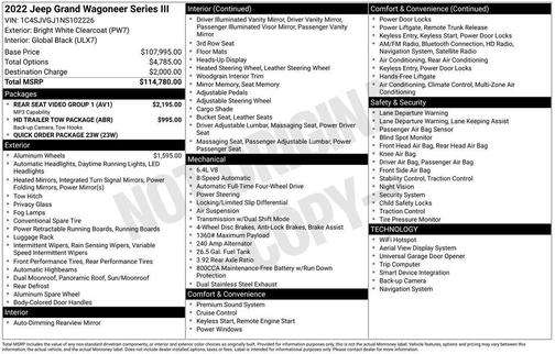 2022 Jeep Grand Wagoneer Series III
