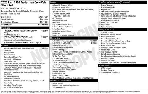 2025 RAM 1500 Tradesman