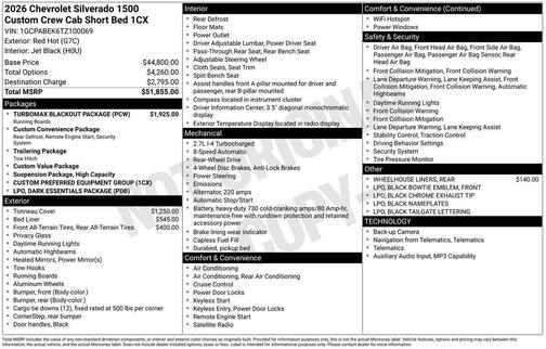 Red Hot 2026 Chevrolet Silverado 1500 Custom