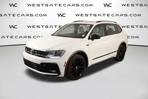Pure White 2020 Volkswagen Tiguan 2.0T SE R-Line Black
