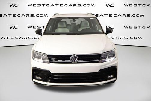 Pure White 2020 Volkswagen Tiguan 2.0T SE R-Line Black