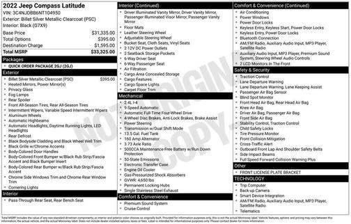 2022 Jeep Compass Latitude