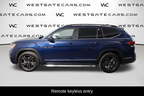 Tourmaline Blue Metallic 2021 Volkswagen Atlas 3.6L SE w/Technology