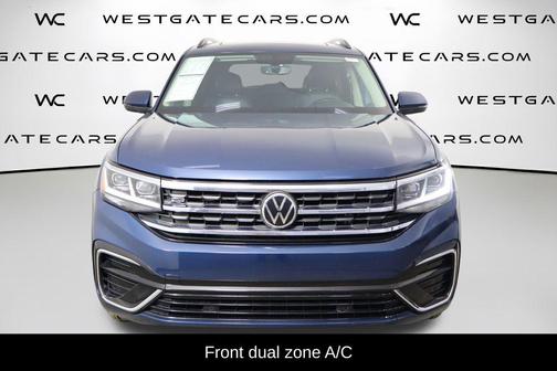Tourmaline Blue Metallic 2021 Volkswagen Atlas 3.6L SE w/Technology