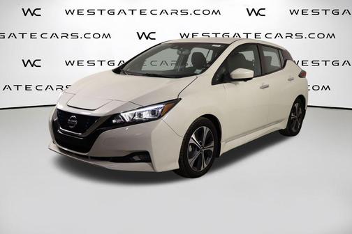 Pearl White 2021 Nissan Leaf SV 40 kWh