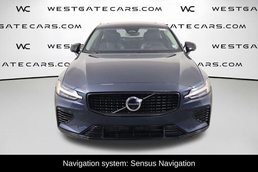Denim Blue Metallic 2023 Volvo S60 Recharge Plug-In Hybrid T8 Plus Dark Theme