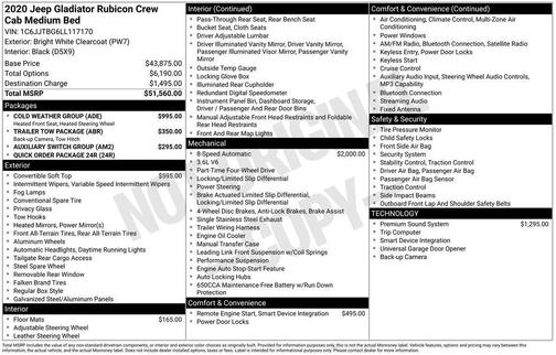 2020 Jeep Gladiator Rubicon