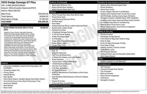 2025 Dodge Durango GT