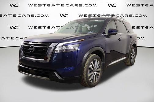 Deep Ocean Blue Pearl 2022 Nissan Pathfinder Platinum 2WD