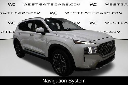 Quartz White 2022 Hyundai SANTA FE HEV SEL Premium