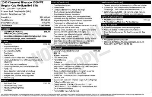 2005 Chevrolet Silverado 1500 W/T