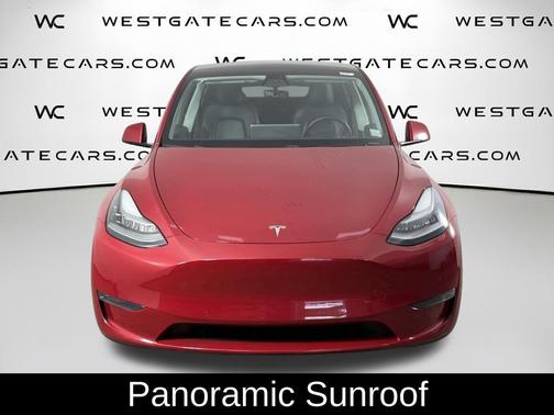 Red Multi-Coat 2021 Tesla Model Y Long Range Dual Motor All-Wheel Drive