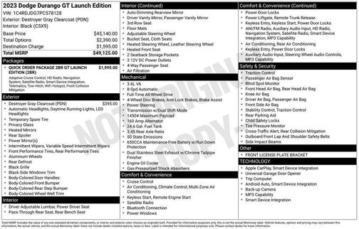 2023 Dodge Durango GT