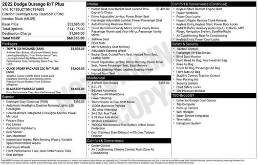 2022 Dodge Durango R/T