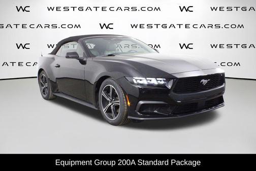 Shadow Black 2024 Ford Mustang EcoBoost Premium