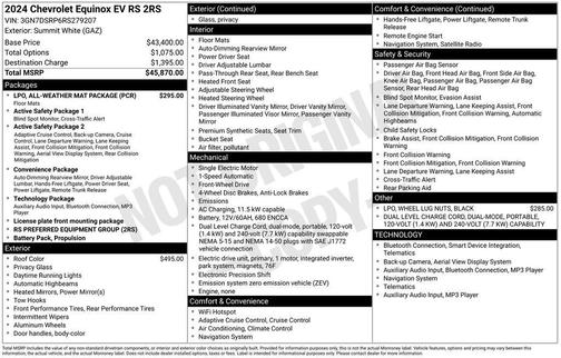 2024 Chevrolet Equinox EV RS