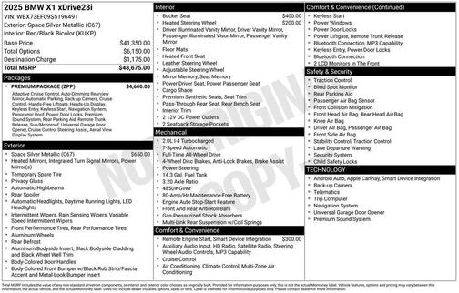 2025 BMW X1 xDrive28i