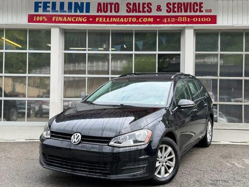 Black 2016 Volkswagen Golf SportWagen TSI S 4-Door