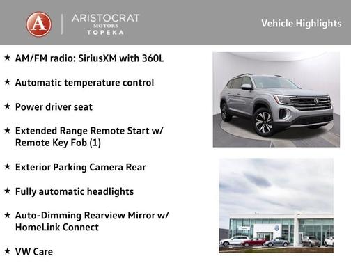 2025 Volkswagen Atlas 2.0T SE