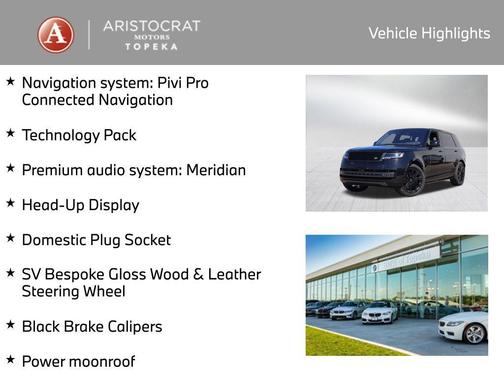 Santorini Black Metallic 2023 Land Rover Range Rover P530 SE