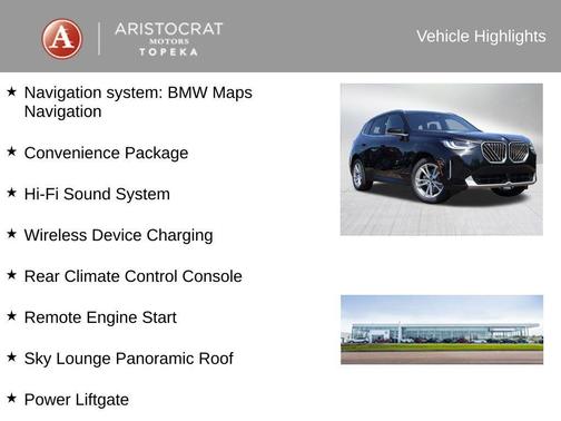 Black Sapphire Metallic 2025 BMW X3 30 xDrive