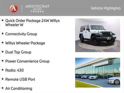 2018 Jeep Wrangler JK Unlimited Willys Wheeler W