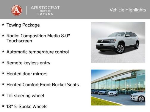 2019 Volkswagen Atlas 3.6L SE