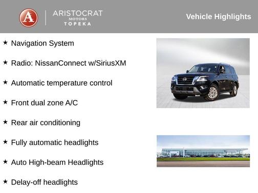 Super Black 2024 Nissan Armada SV 4WD