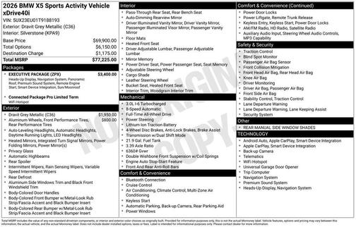 2026 BMW X5 xDrive40i