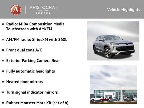 2026 Volkswagen Tiguan 2.0T S 4MOTION