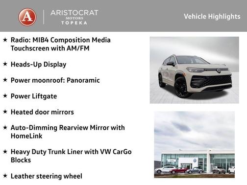 2026 Volkswagen Tiguan 2.0T SE R-Line Black 4MOTION