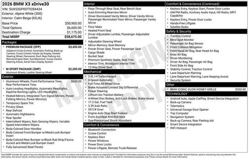 2026 BMW X3 30 xDrive
