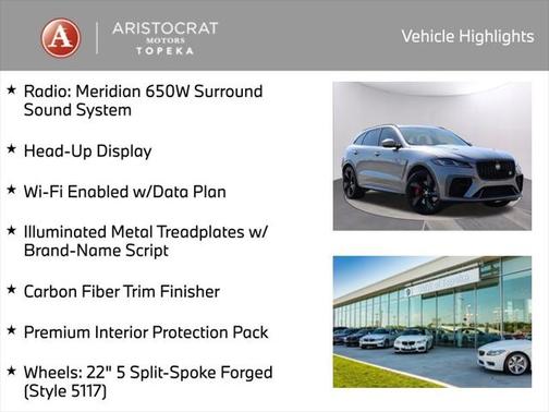 2021 Jaguar F-PACE SVR P550 AWD Automatic