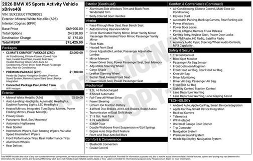 2026 BMW X5 xDrive40i