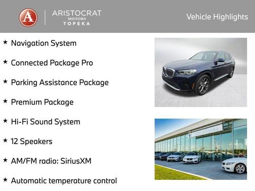 Tanzanite Blue II Metallic 2023 BMW X3 xDrive30i