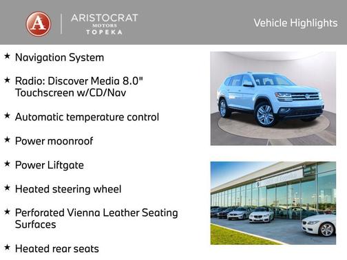 2018 Volkswagen Atlas 3.6L SEL Premium