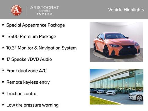 2023 Lexus IS 500 F SPORT Performance Premium