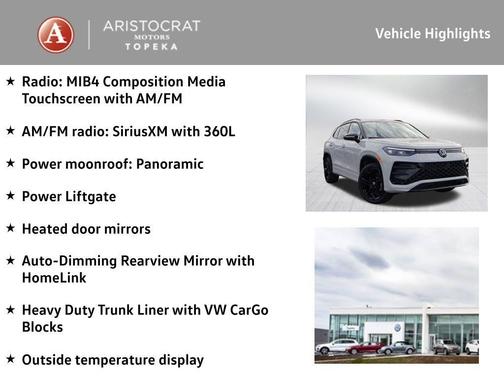 2026 Volkswagen Tiguan 2.0T SE R-Line Black 4MOTION